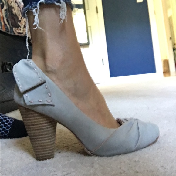 Seychelles gray leather heels - Picture 3 of 5